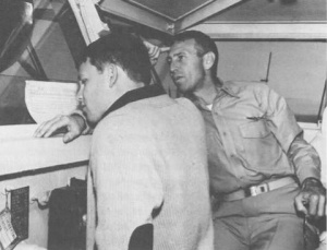 Jim Morrison with his dad, Admiral George Stephen Morrison, who commanded the fleet in the Gulf Of Tonkin in 1964.